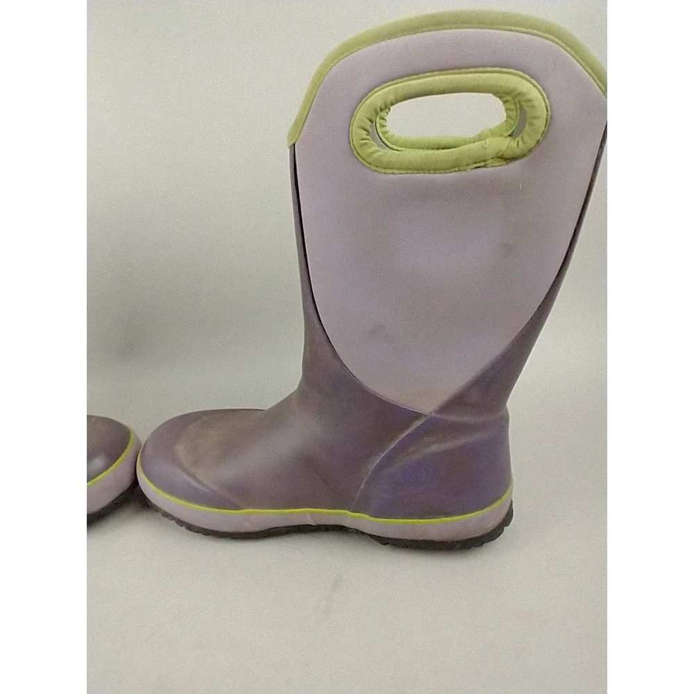 Bogs‎ Kids Slushie Purple Green Waterproof Winter Snow Boots Size 4 72292-540